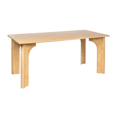 Mango Wood Dining Table with Arched Base