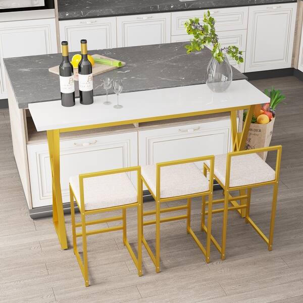 4Piece Counter Height Console Bar Dining Table Set Bed Bath & Beyond