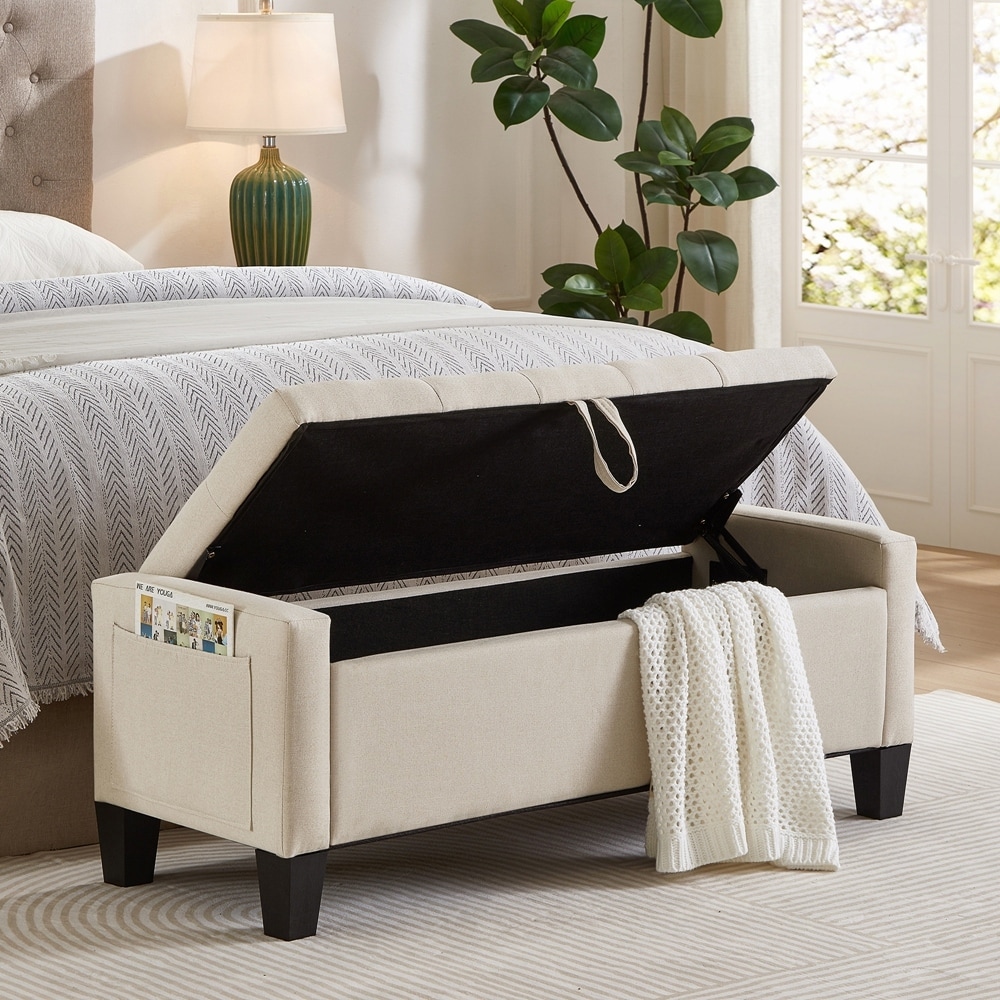 Upholstered Entryway Bench with Seating for Bedroom
