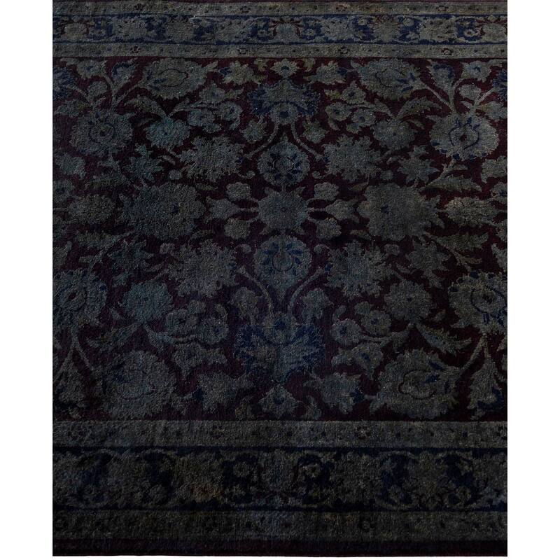 Overdyed One-of-a-Kind Hand-Knotted Area Rug - Black - 3' 2" x 5' 2"