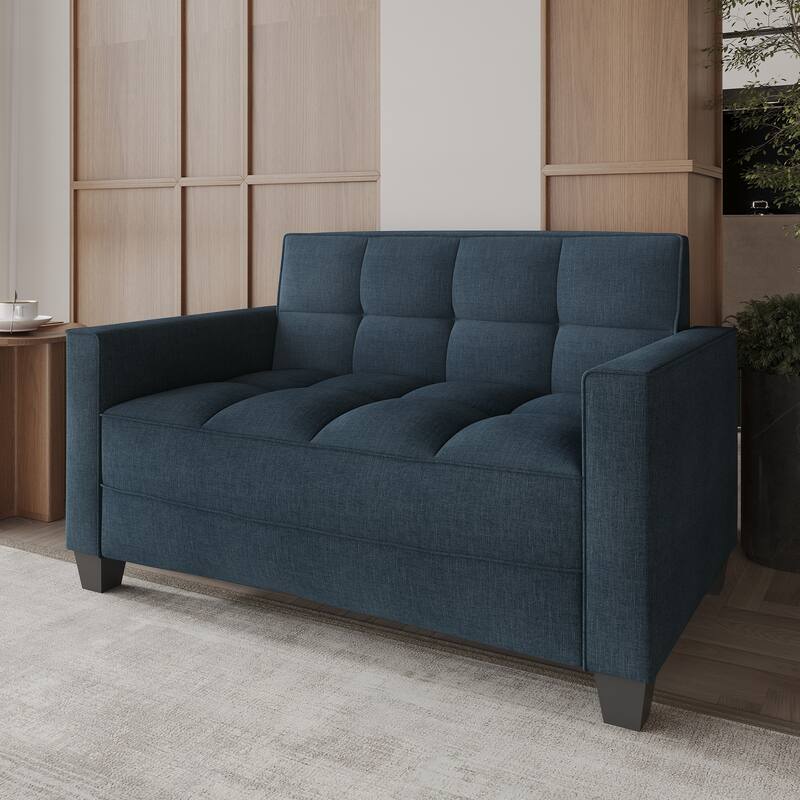 CraftPorch Chic Modern Linen Upholstered Loveseat