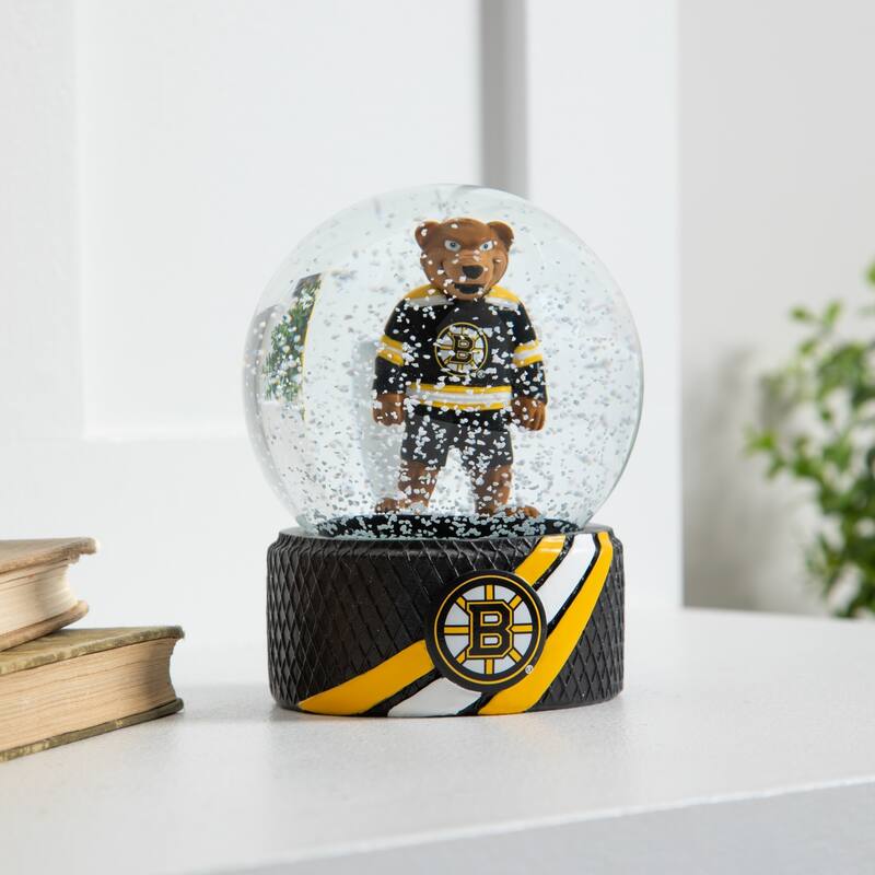 Boston Bruins 5 in. Glass Tabletop Snow Globe