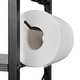 preview thumbnail 24 of 28, Slim Bathroom Cabinet Small Bathroom Storage Corner Floor Cabinet with Magnetic Doors and Shelves Toilet Paper Holder