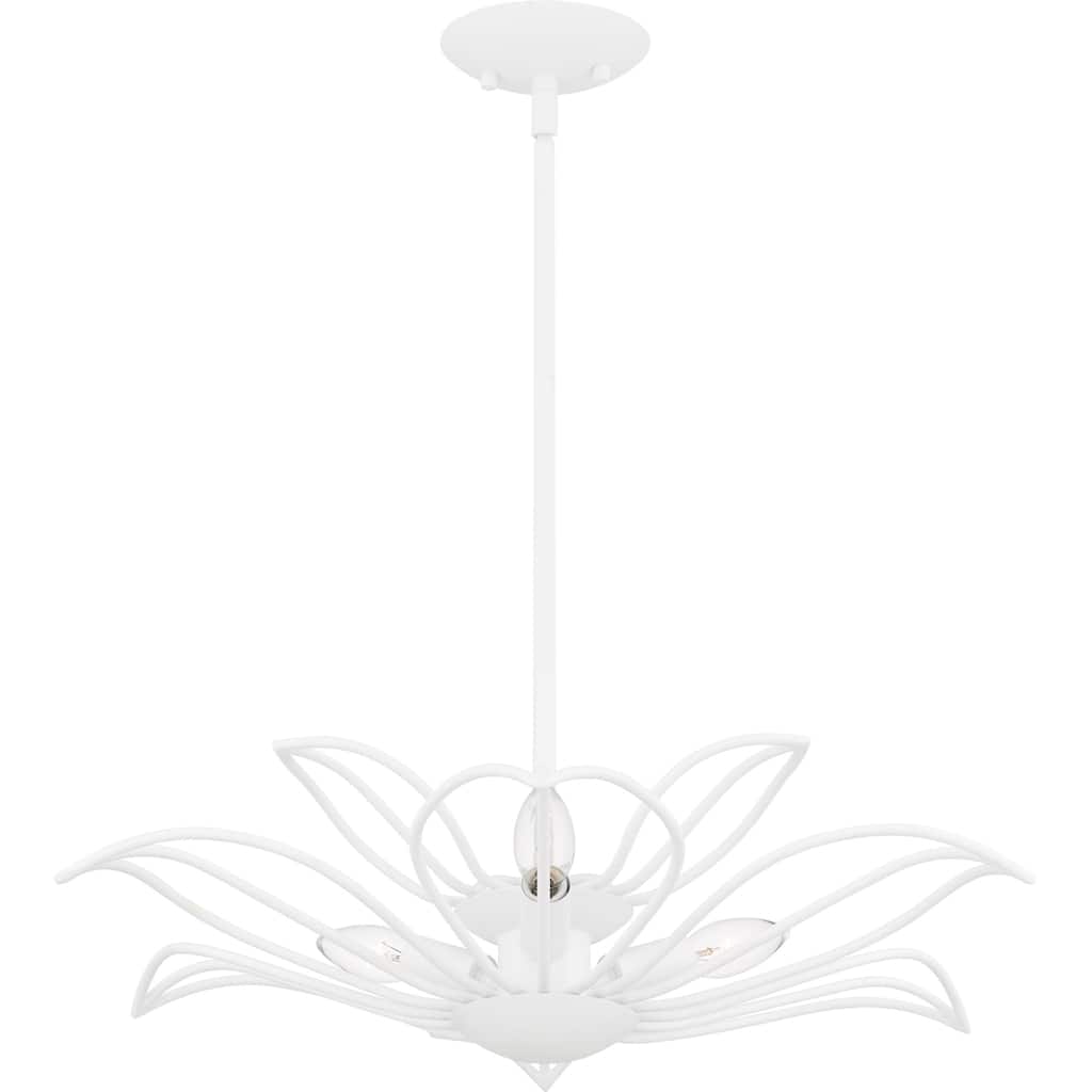 Tallulah 3-Light Sand White Pendant