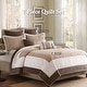 preview thumbnail 10 of 13, Madison Park Danville Beige 7 Piece Quilt Set with Euro Shams and Throw Pillows