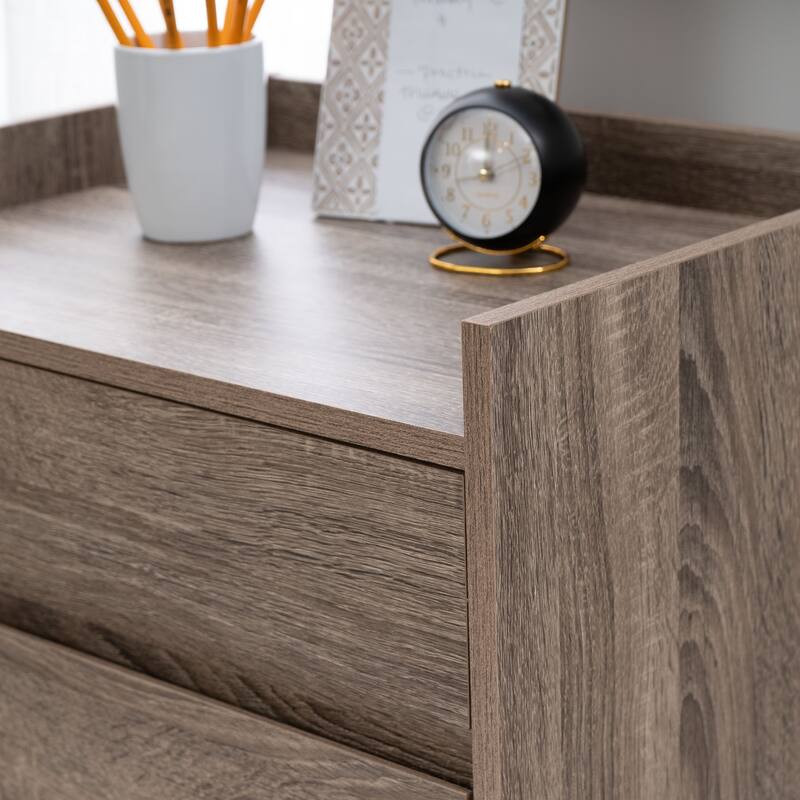 Linon Dublin Mission Grey 3 Piece Office Set including desk