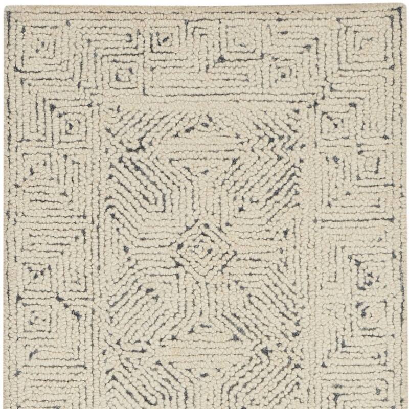 Duruq Power Loomed Abstract Modern Soft Area Rug By HomeRoots