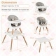 preview thumbnail 15 of 16, Costway 9-in-1 Kids Table & Chair Set with Solid Wood Legs, Removable