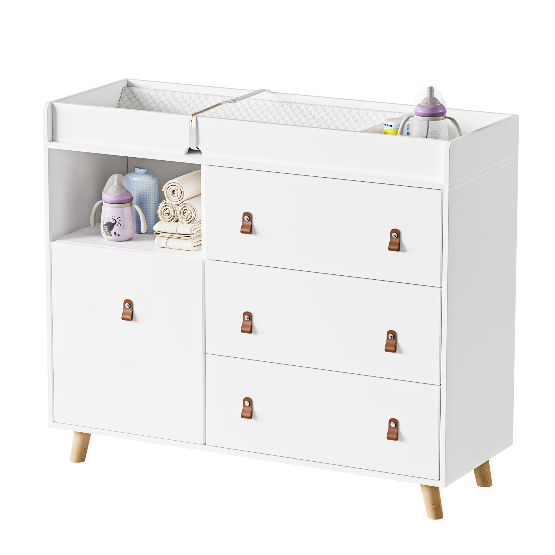 Baby Changing Table Dresser Nursery Dresser Chest White Grey Oak On Sale Bed Bath Beyond 37933103