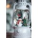 preview thumbnail 11 of 10, Christmas Plastic White Lantern With Snowman