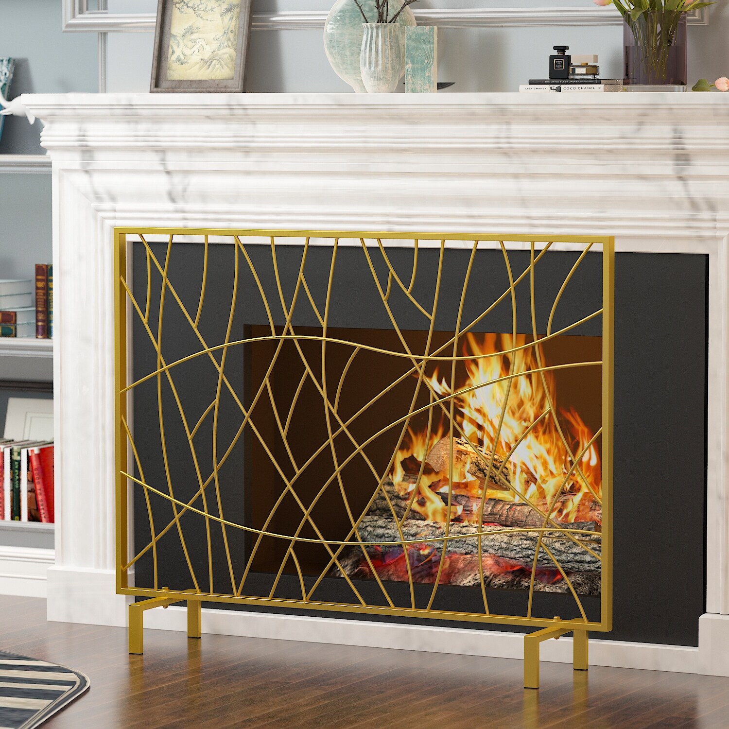 Fan Shaped Fireplace Screen I Am Chris