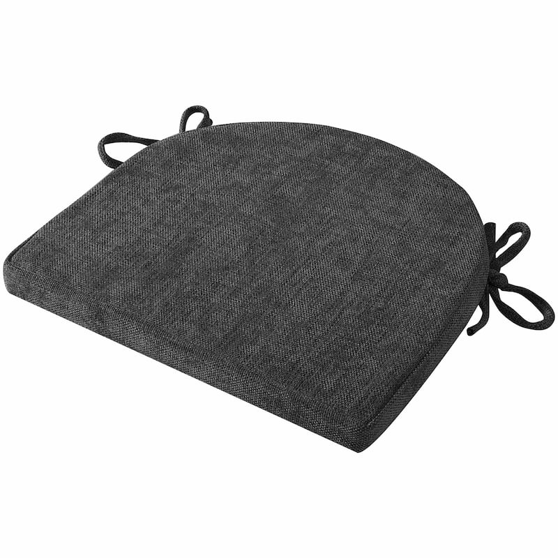 Sweet Home Collection U-Shape Molded Memory Foam Chair Pads With Ties