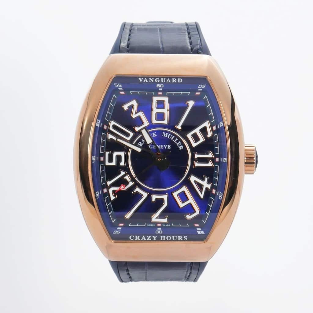Franck Muller Vanguard Crazy Hours Watch - Blue Vanguard Crazy Hours