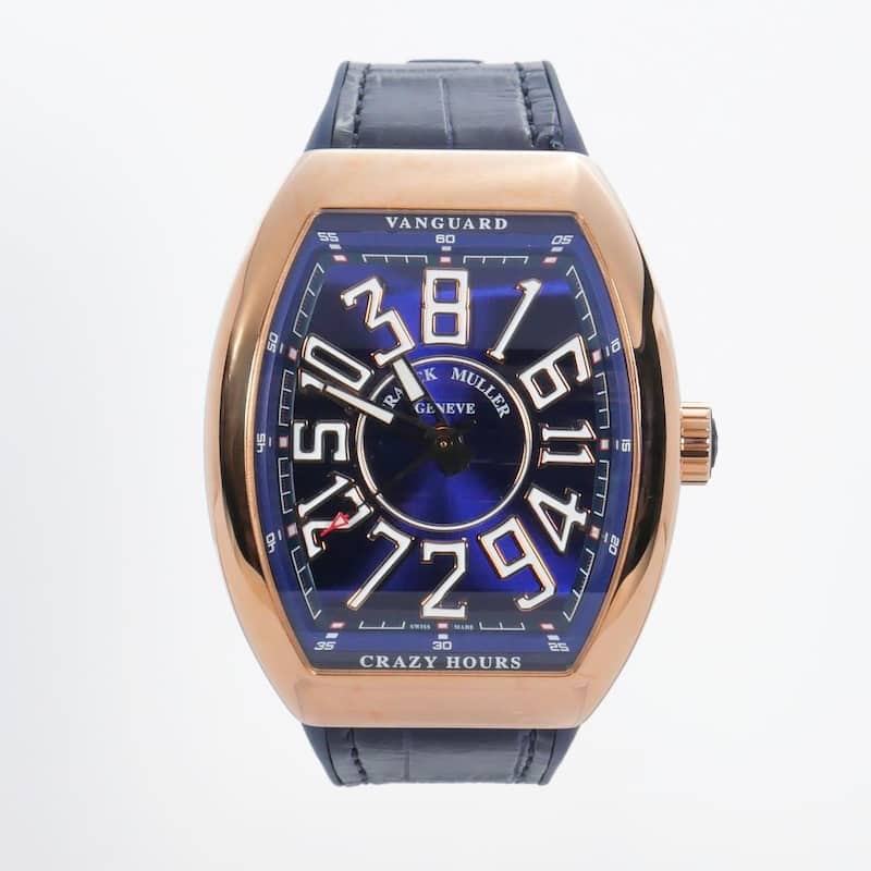 Franck Muller Vanguard Crazy Hours Watch - Blue Vanguard Crazy Hours