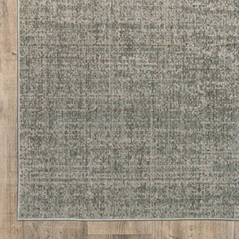 Melody Distressed Abstract Grey/ Blue Area Rug