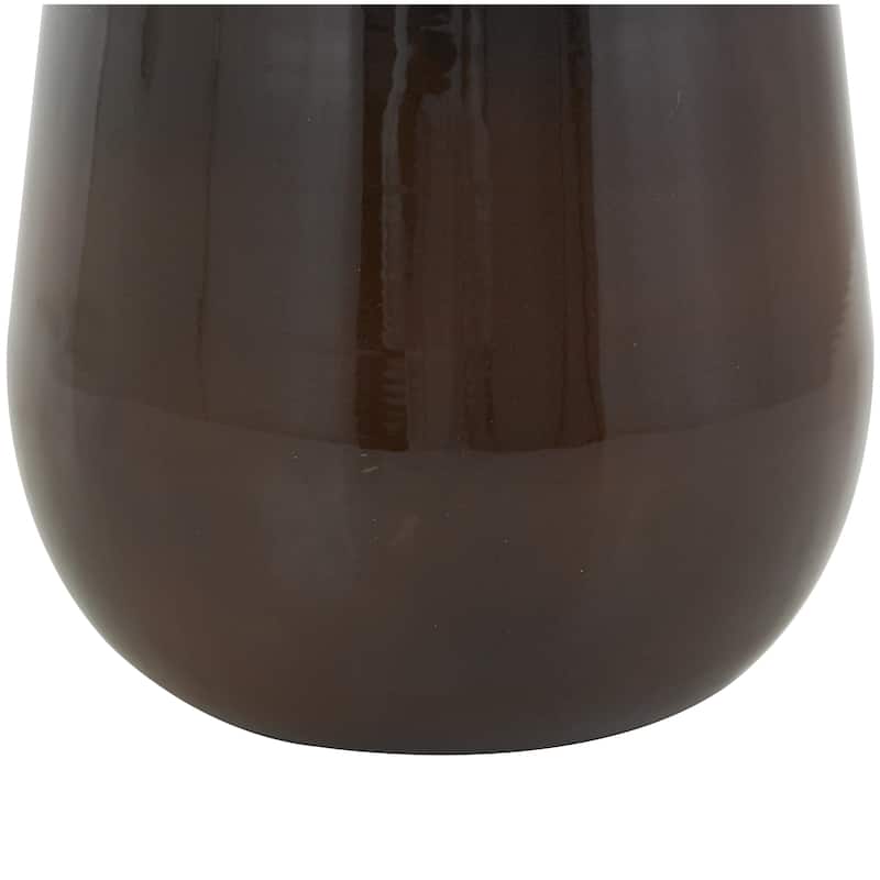 Metal Ombre Decorative Vase with Brown Accents - Blue - Roche River Decor