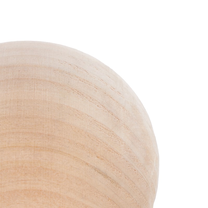 Wood Handmade Orbs & Vase Filler with Varying Sizes - Set of 3 Light Brown - Roche River Decor