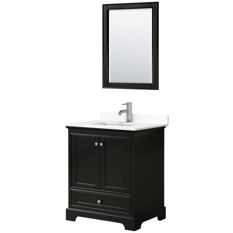 Wyndham Collection Deborah 30" Free Standing Single Basin Vanity Set