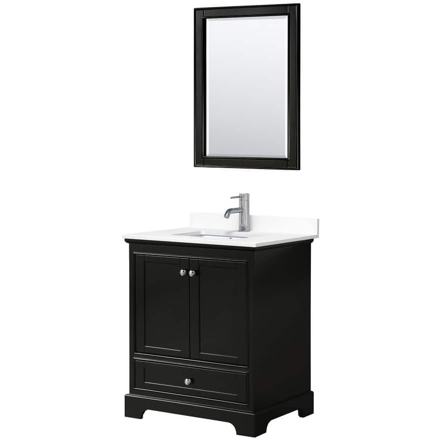 Wyndham Collection Deborah 30" Free Standing Single Basin Vanity Set