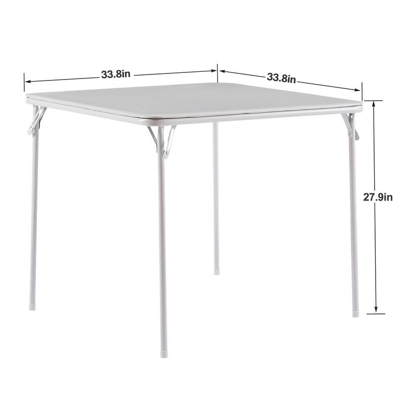 Javlergo 34" Folding Card Table, Portable Square Game Activity Table with Collapsible Legs