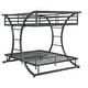 preview thumbnail 1 of 12, Stephan Contemporary Gunmetal Metal Frame Bunk Bed Full Over Full