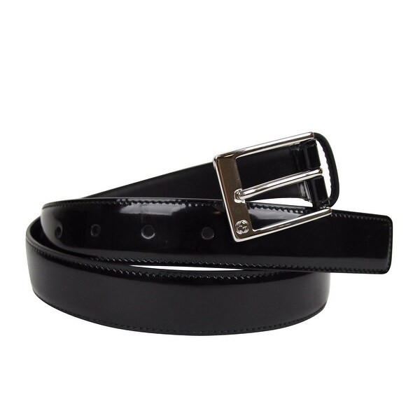 leather belt with gg detail