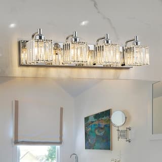Modern 3/4/5-lights Crystal Bathroom Light Fixtures