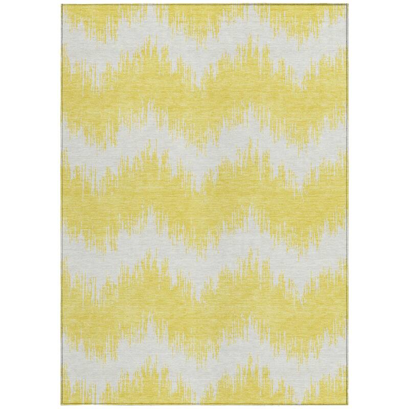 HomeRoots Chevron Transitional Rectangle Outdoor Rug