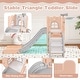 preview thumbnail 3 of 6, 6-in-1 Indoor Toddler Slide Playset w/Basketball Hoop Telescope & More