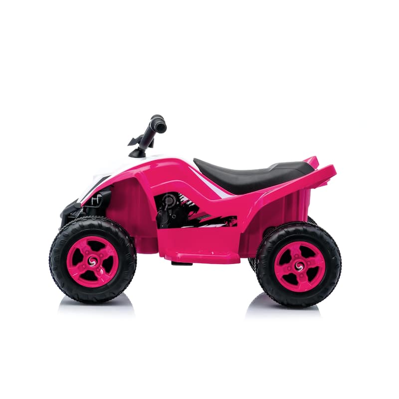 Pink Ride-On Car Electric Vehicle with LED Lights, Toddler Vehicle Battery Powered Electric Car Engineering Car