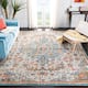 SAFAVIEH Madison Sabire Boho Medallion Distressed Rug - 12' x 18' - Grey/Light Blue