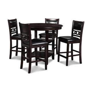 New Classic Furniture Cavan 5-piece Round Counter Dining Set - Bed Bath ...