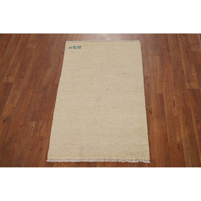 Modern Gabbeh Oriental Foyer Rug Bedroom Handmade Tribal Wool Carpet - 2'0"x 3'2"