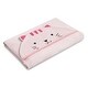 preview thumbnail 2 of 2, Kids Hooded Bath Towel with Pockets - Super Soft and Absorbent- Pink Cat
