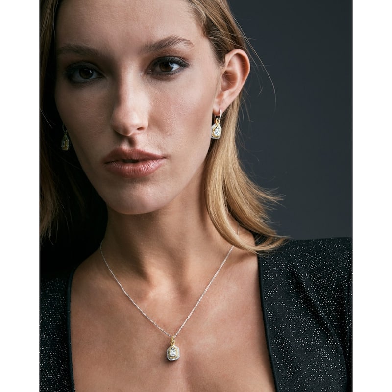 Gregg Ruth 14K White and Yellow Gold, White Diamond and Fancy Yellow Diamond Pendant Necklace - 18