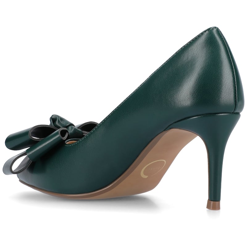 Journee Women's Crystol Medium and Wide Width Evening Pumps