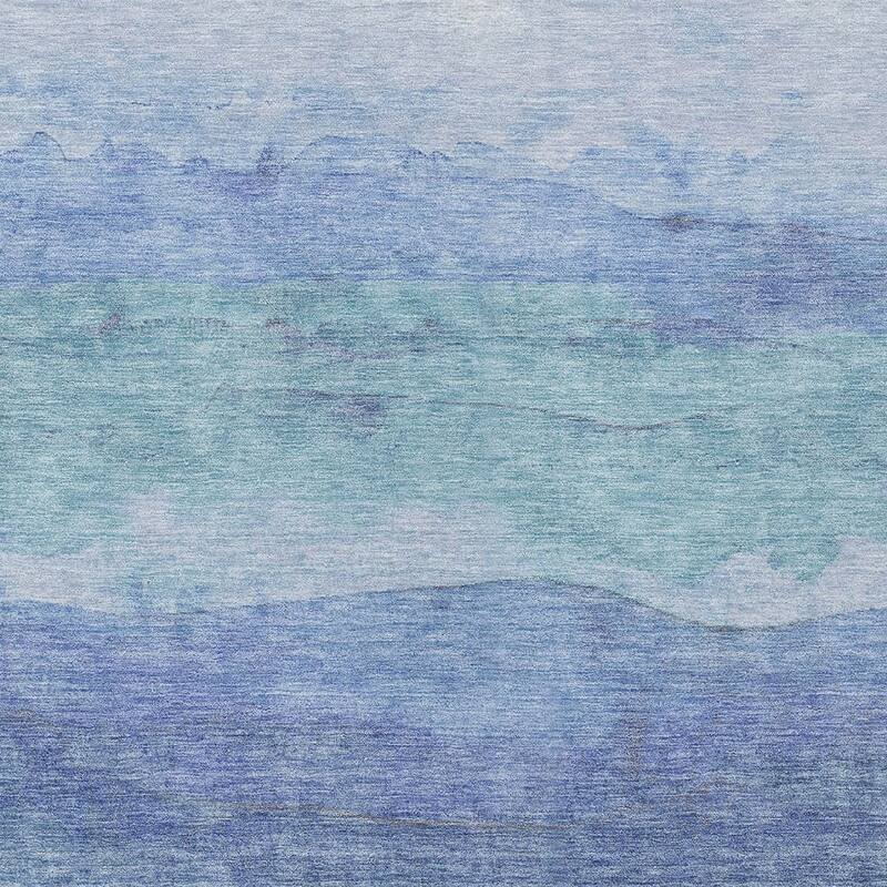 HomeRoots Abstract Modern Rectangle Outdoor Rug