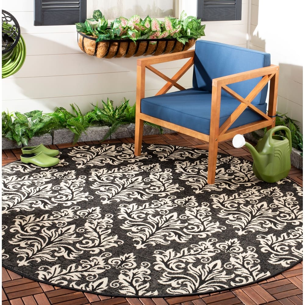 SAFAVIEH Courtyard Moshka Indoor/ Outdoor Waterproof Patio Backyard Rug