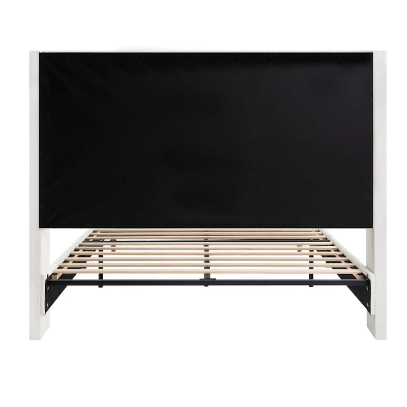 Tall Headboard Upholstered Bed Elegant Simplicity Bedroom Bed