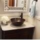 preview thumbnail 8 of 12, Hubble Copper 14" Round Vessel Bath Sink with Ashfield Vessel Faucet Kit