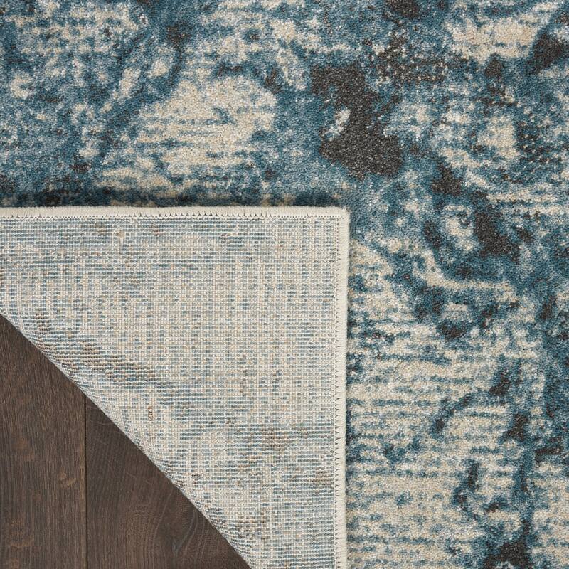 Cilep Power Loomed Abstract Modern Non Skid Stain Resistant Area Rug By HomeRoots