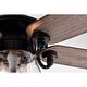Anisma Anna 28 Inch Mid-Century Modern Style Lighted Ceiling Fan with Remote - Black