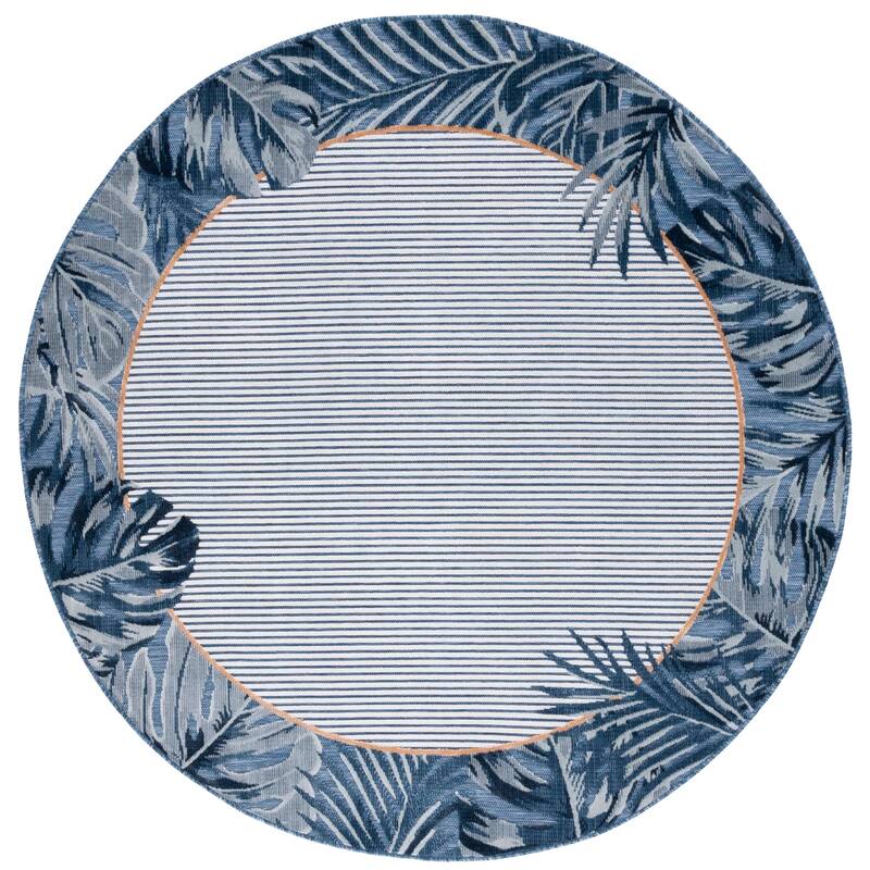 SAFAVIEH Cabana Raluca Indoor/ Outdoor Tropical Border Rug
