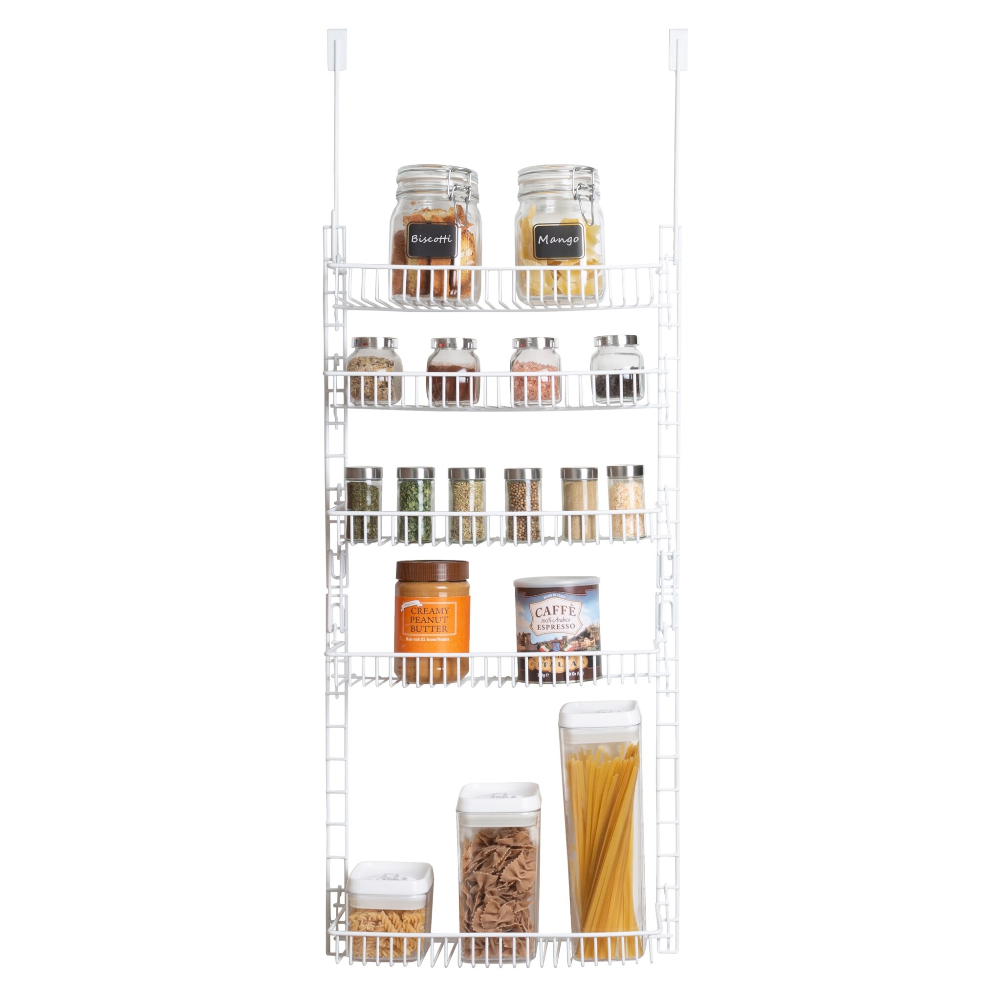  Smart Design Over The Door Pantry Organizer Rack with