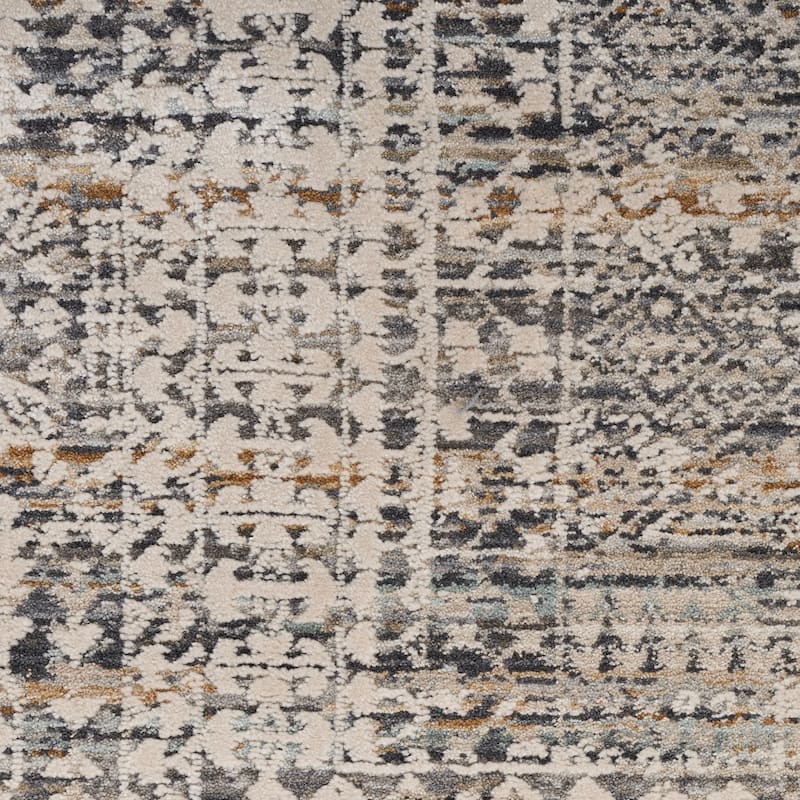 Nourison Nyle Indoor only Grey Geometric Area Rug