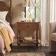 preview thumbnail 19 of 20, Walker Edison Easy Assembly Solid Wood 1-Drawer Nightstand