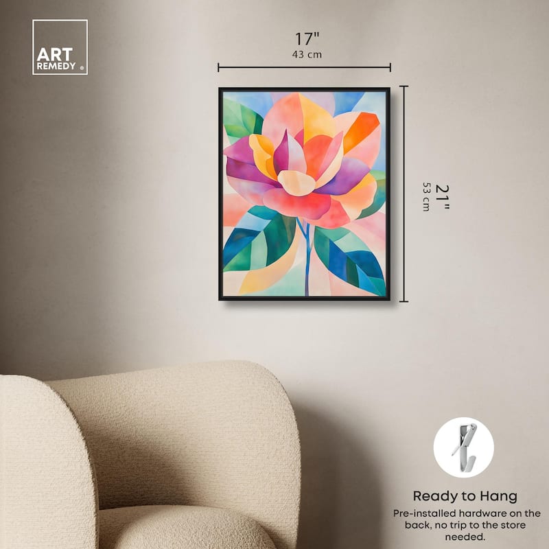 Ail Geofloral I Canvas by Art Remedy