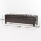preview thumbnail 10 of 12, Ottilie Contemporary Button-Tufted Storage Ottoman Bench by Christopher Knight Home
