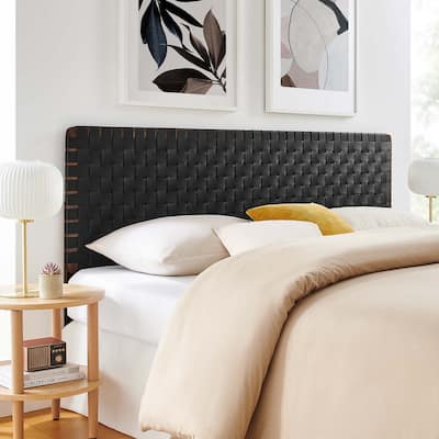 Sparta Twin/Full/Queen/King Vegan Leather Weave Headboard