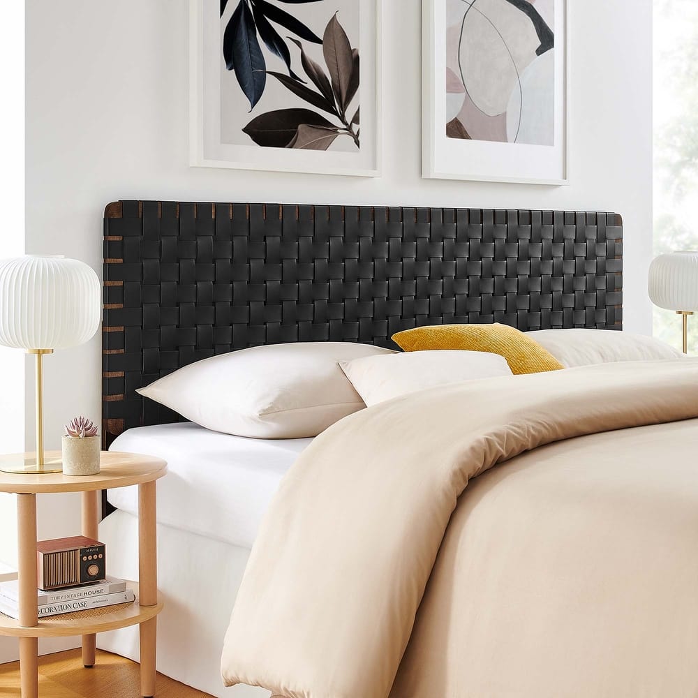 Sparta Twin/Full/Queen/King Vegan Leather Weave Headboard